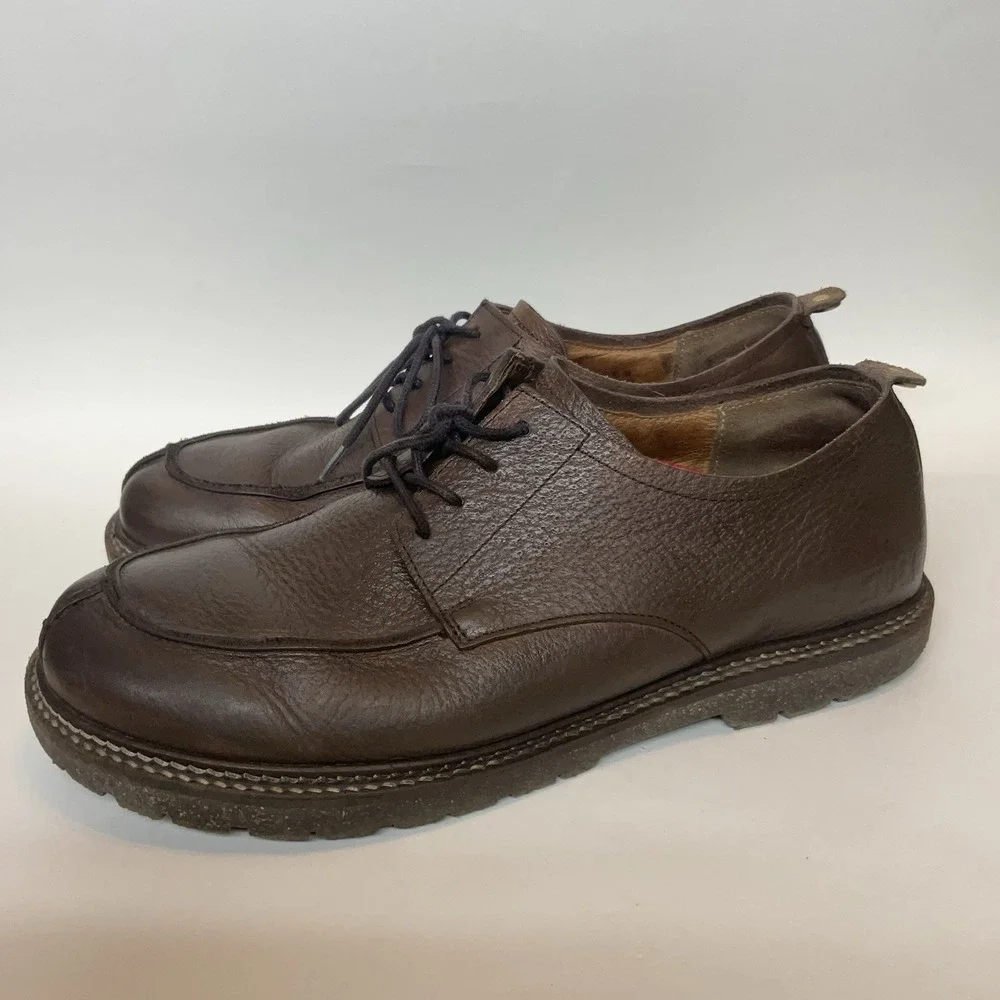 Birkenstock Mens Oxford Leather Size‎ 42 US Size 9 Timmins Brown  Lace Up EUC